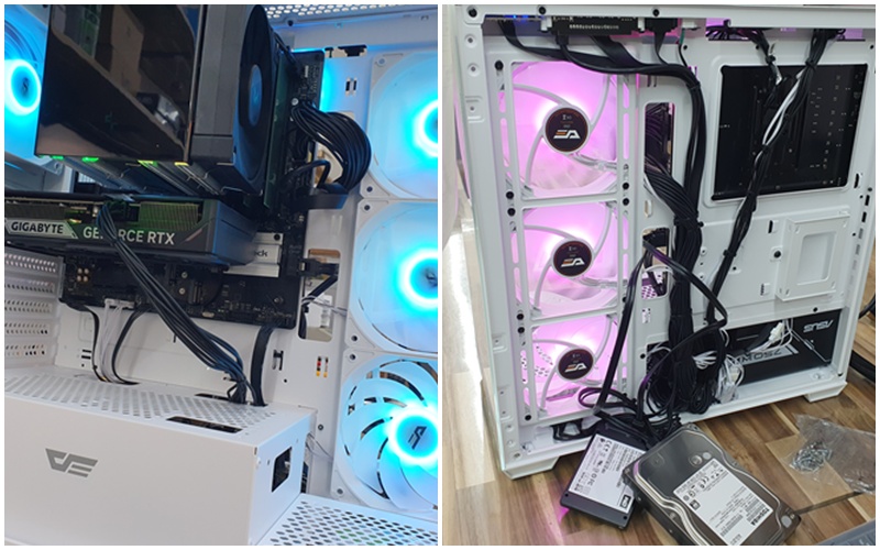 권선동 신형 PC - 구형 HDD 3개 장착·데이터 이동, HDD 베이 부족 문제 해결