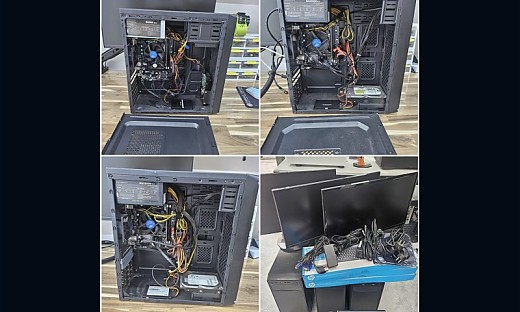 수원시 당수동 I3 6100 DDR4 8G 삼성 24인치 중고 모니터 3대 중고PC 판매