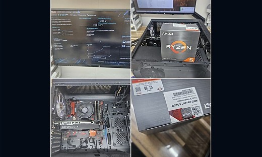 화성시 화산동 병점 라이젠5 3500 → 5600 CPU 업그레이드 바이오스 업데이트 컴퓨터수리