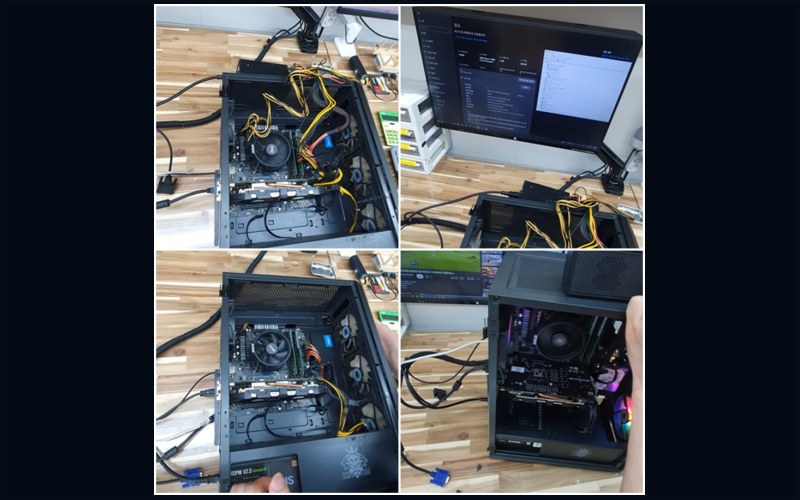화성시 산척동 광교컴퓨터수리 전원 켜졌다 바로 꺼짐 파워서플라이 불량 교체